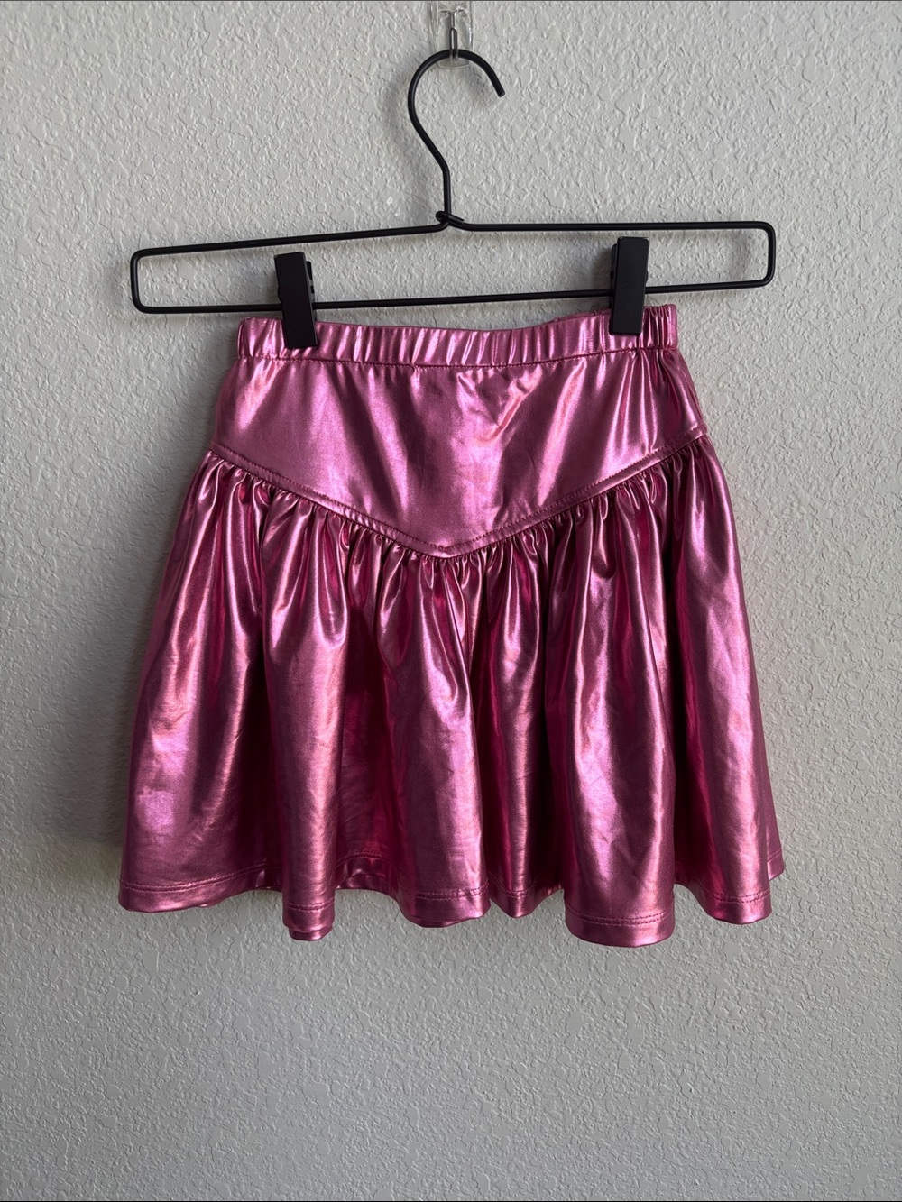Pink Chicken Pink/Rose Gold Metallic Skirt Kids Size 7Y